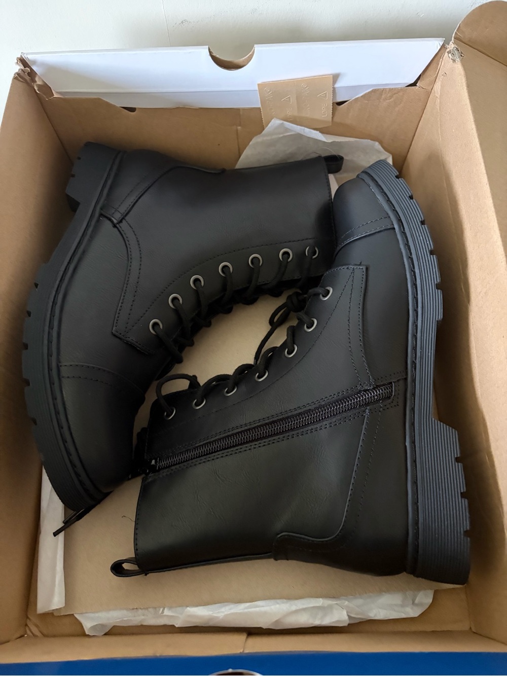 Arizona Jean Co Womens Queen Flat Heel Combat Boots Size 8